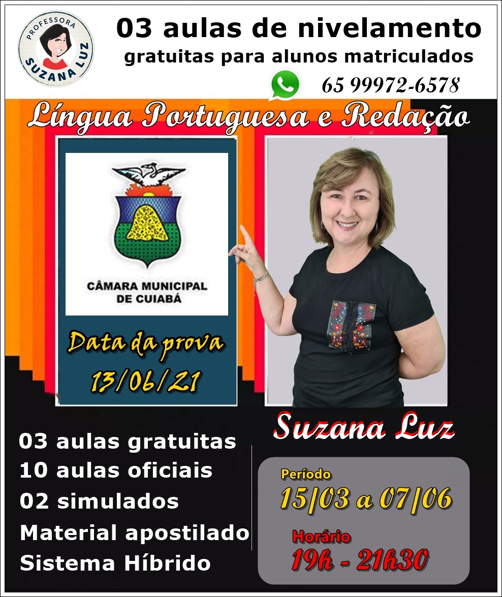 Curso de Língua Portuguesa e Redação para concurso da Câmara